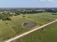Ranch Land with Pond with Utilities : Mexia : Limestone County : Texas