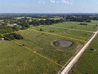 Ranch Land with Pond with Utilities : Mexia : Limestone County : Texas