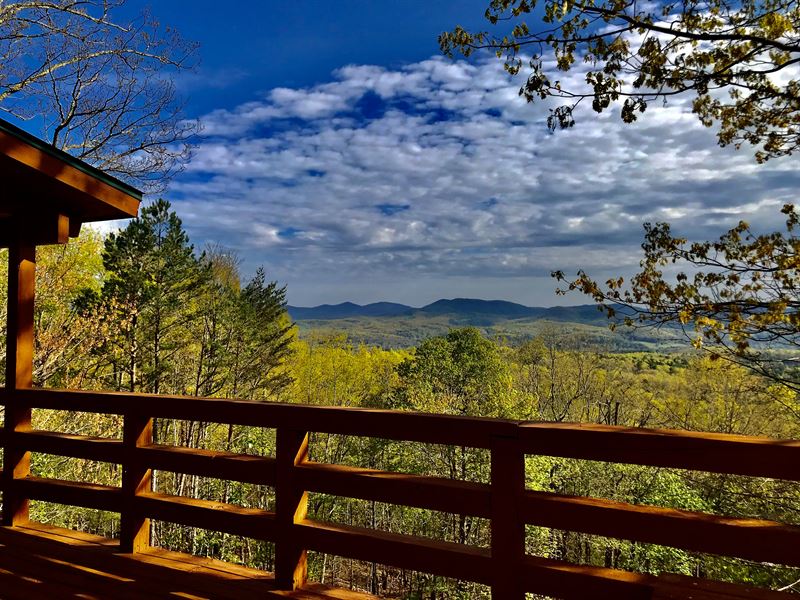 49.18 Acres with Mountain Top Views : Morganton : Fannin County : Georgia