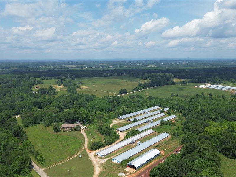 6 House Broiler Poultry Farm : Canon : Franklin County : Georgia