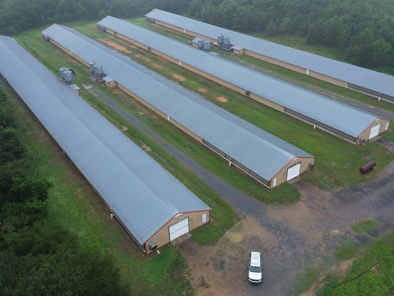 4 House Broiler Poultry Farm : Resaca : Gordon County : Georgia