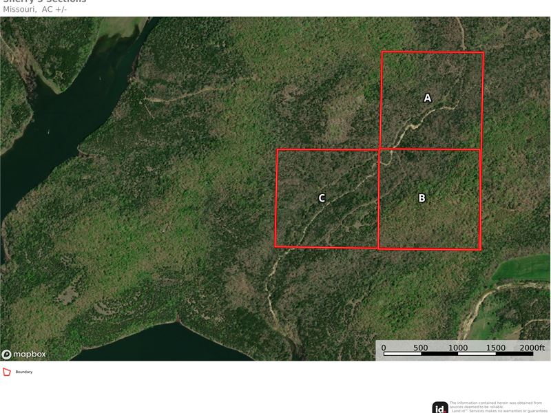 40 Acre Parcels, Choice of A or B : Gainesville : Ozark County : Missouri