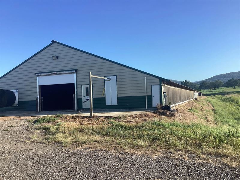 45 Acre Poultry Farm in Polk County : Mena : Polk County : Arkansas