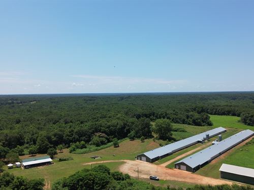 2 Hse Breeder Poultry Frm on 20 ac : Dewy Rose : Elbert County : Georgia