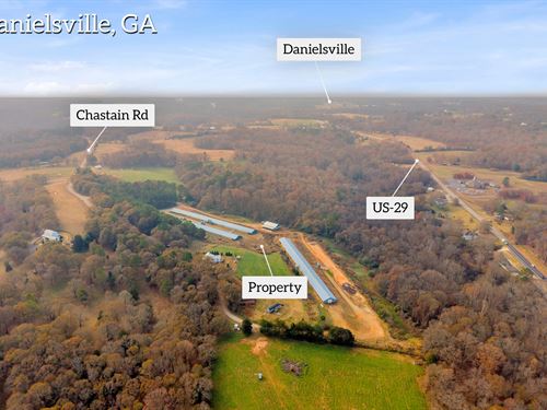 Marjac Broiler Farm on 27 Acres : Danielsville : Madison County : Georgia