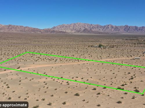 5 Acres in Wonder Valley, CA : Twentynine Palms : San Bernardino County : California