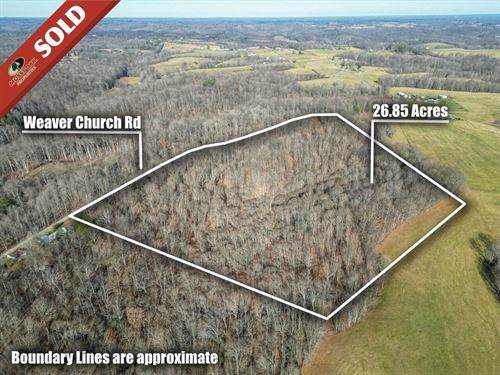 Weaver Church Rd, 26 Acres : Albany : Vinton County : Ohio