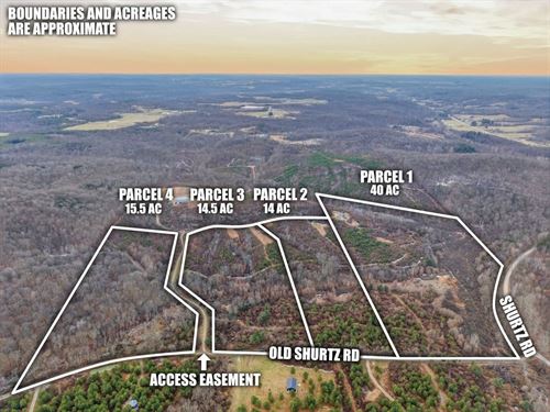 Old Shurtz Rd Parcel 2, 14 Acres : New Plymouth : Vinton County : Ohio