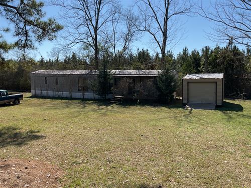 Quail Tower Road Mobile Home-5 Acr : Rutledge : Crenshaw County : Alabama