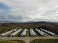6 House Broiler Poultry Farm : Ellijay : Gilmer County : Georgia