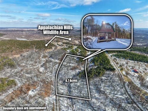 Cabin Shell, 6 Acres, Bordering : Chandlersville : Muskingum County : Ohio