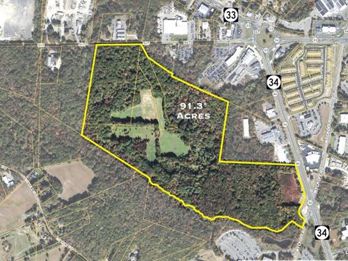 91.3+/- Acre Development Potential : Wall Township : Monmouth County : New Jersey