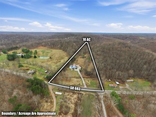 St Rt 683, 10 Acres : McArthur : Vinton County : Ohio