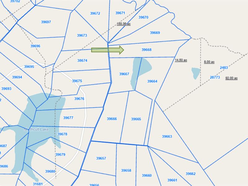 10.01 Acres in Northview Ranch : Crockett : Houston County : Texas