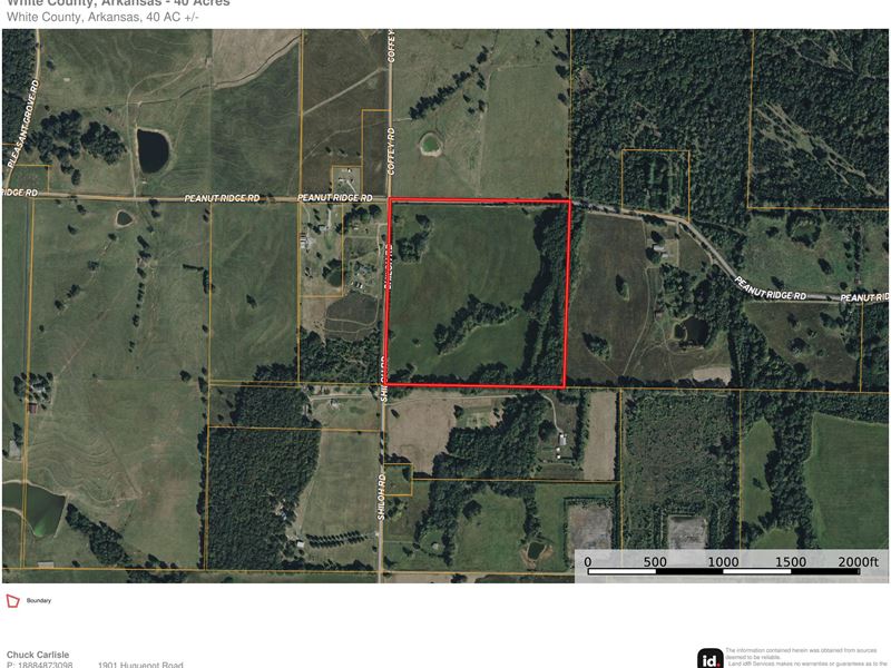 White County AR 40Ac : McRae : White County : Arkansas