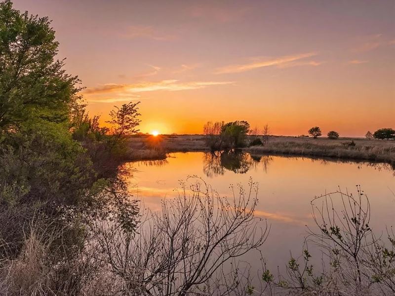 20 Prime Acres with Scenic Pond : Elmore City : Garvin County : Oklahoma
