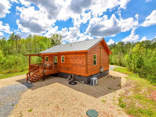 Log Cabin, on 104 Acres, Close to : Camp Hill : Tallapoosa County : Alabama
