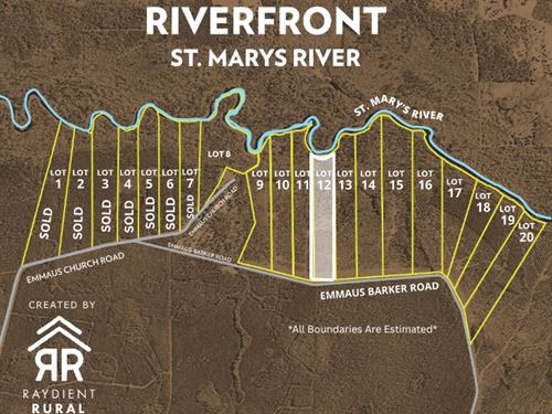 Riverfront The Refuge Lot 12 : Saint George : Charlton County : Georgia