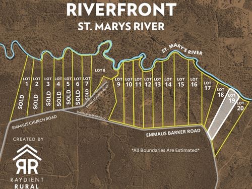 St Mary's Riverfront Lot 19 : Saint George : Charlton County : Georgia