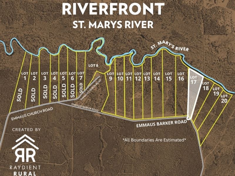 St Mary's Riverfront Lot 17 : Saint George : Charlton County : Georgia
