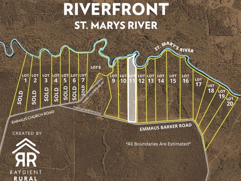 The Refuge Lot 11 Riverfront : Saint George : Charlton County : Georgia