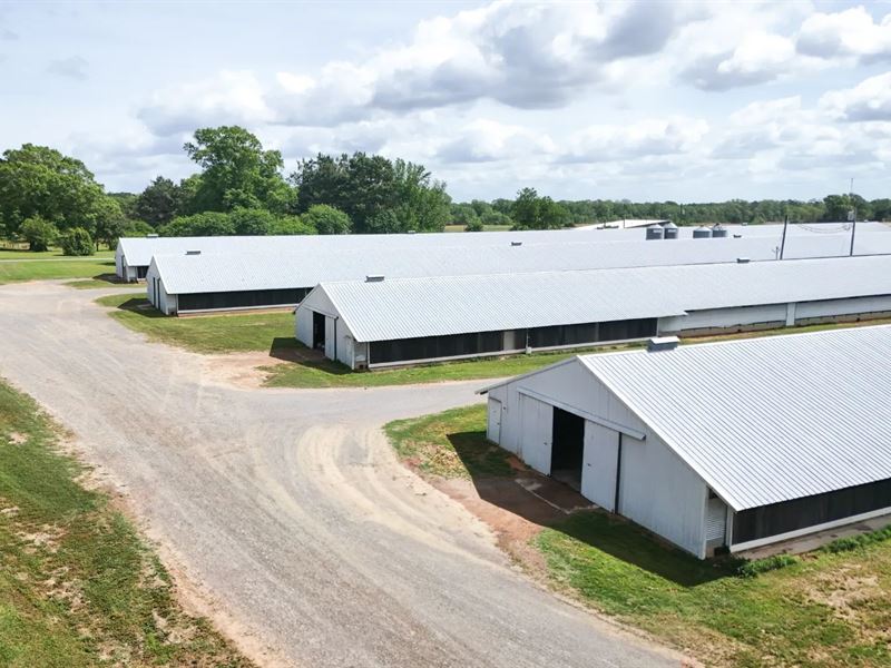 28.32 Acre Poultry Farm in Lincoln : Choudrant : Lincoln Parish : Louisiana