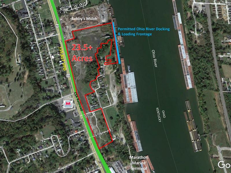 23.5+ Acres, U.S. 23 Frontage : Ashland : Boyd County : Kentucky