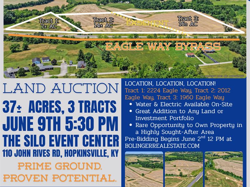 37 +/- Acres on Eagle Way Bypass : Hopkinsville : Christian County : Kentucky