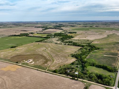 Barton 312, Crop, Creek & Cabin : Claflin : Barton County : Kansas