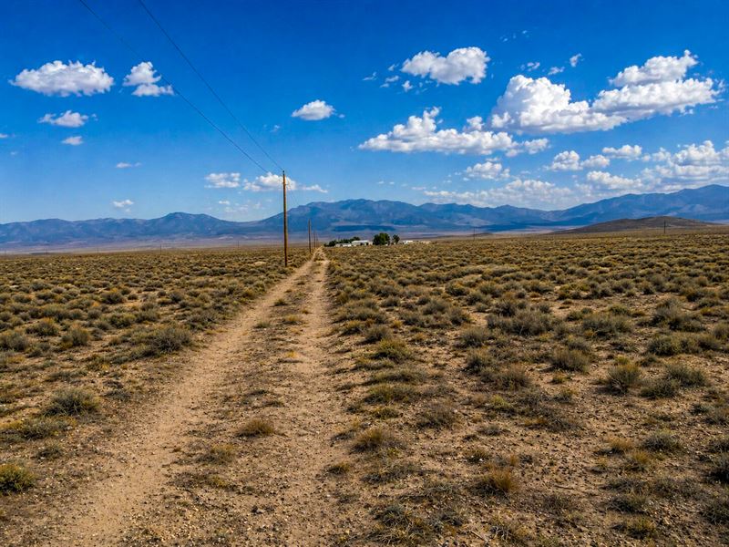 Ranchland w Power in Pilot Valley : West Wendover : Elko County : Nevada