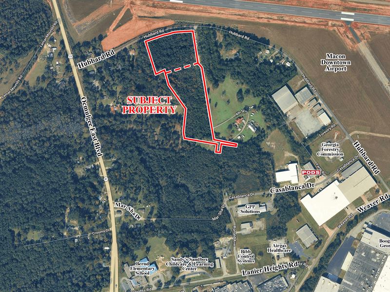 11.89+/- Acres, Industrial Land : Macon : Bibb County : Georgia