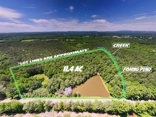11.4 Acres With Pond on Horsetro : Ashland : Clay County : Alabama